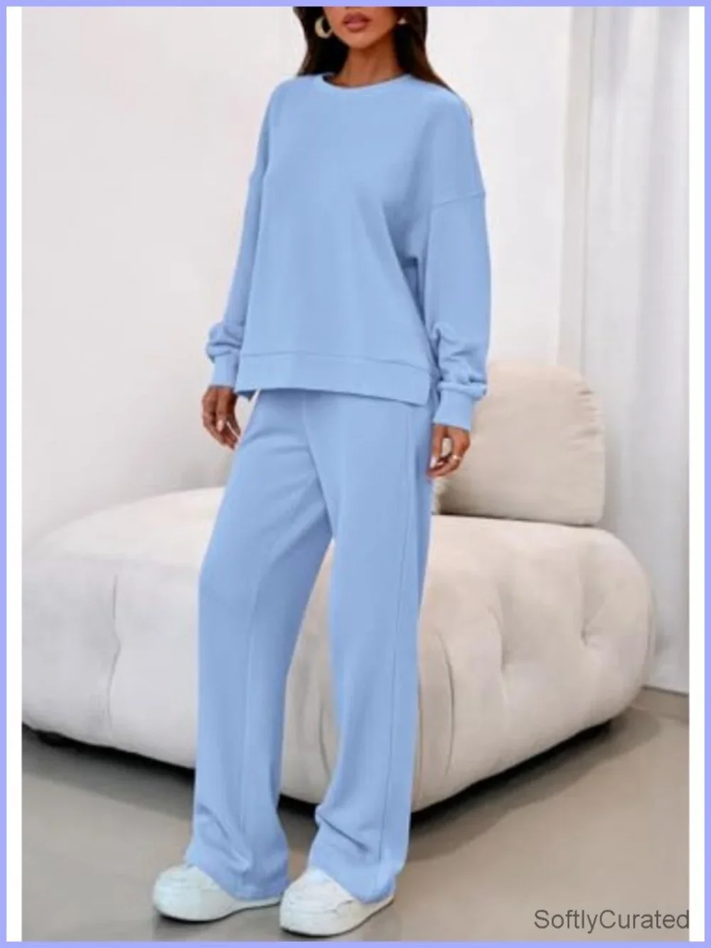 Oversized Sweatshirt & Jogger 2 Piece Lounge Set